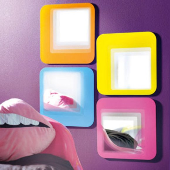 IKEA HYLKJE Modern Style Graduated Mirror Tiles - Picture 8 of 8